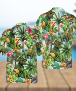 Tropical Dinosaur Hawaiian Shirt