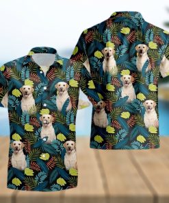 Tropical Palm Leaves And Bananas Hawaiian Shirt Pet Dog Hawaii Summer Vacation