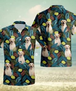 Tropical Palm Leaves And Bananas Hawaiian Shirt Pet Dog Hawaii Summer Vacation