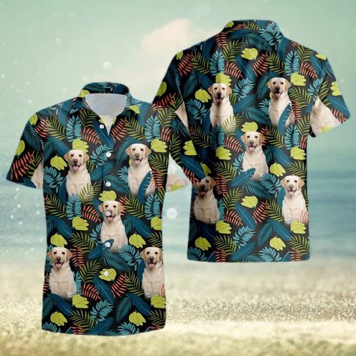 Tropical Palm Leaves And Bananas Hawaiian Shirt Pet Dog Hawaii Summer Vacation