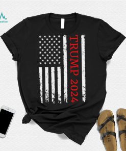 Trump 2024 T shirt, Trump 2024 Vintage American Flag, Trump Supporter T shirt