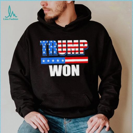 Trump Won American Flag Tee Shirt