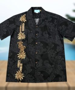 Turtles Black Unique Design Hawaiian Shirt