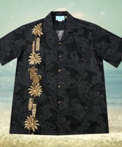 Turtles Black Unique Design Hawaiian Shirt