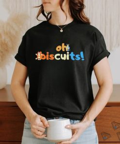 Typographic Design Oh Biscuits Bluey Shirt