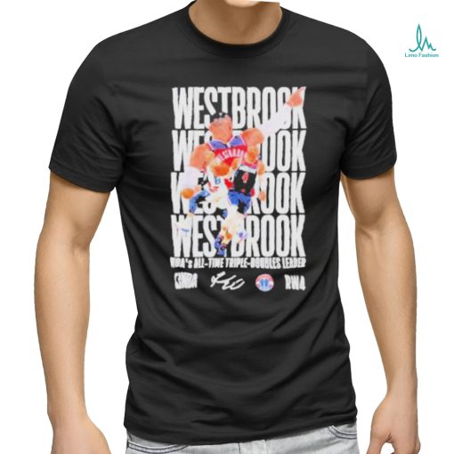 Typography Russell Westbrook Nba Basketball signature shirt