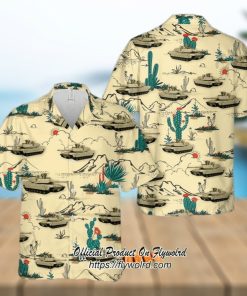 U.S. Army M1 Abrams Desert Hawaiian Shirt