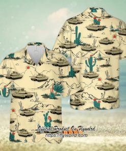 U.S. Army M1 Abrams Desert Hawaiian Shirt