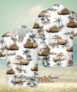 U.S. Army M2A3 Bradley White Hawaiian Shirt