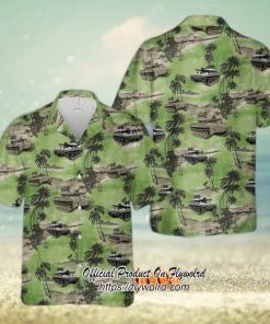 U.S. Army M551 Sheridan Palm Tree Hawaiian Shirt