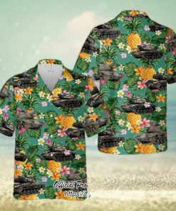 U.S. Army M60A1 Tank Pineapple Hawaiian Shirt