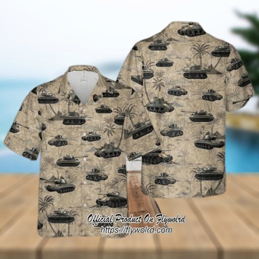 U.S. Army Tanks WWII Aloha Hawaiian Shirt