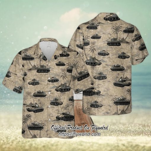 U.S. Army Tanks WWII Aloha Hawaiian Shirt