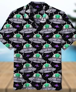 UFO Alien Painting Art Hawaiian Shirts