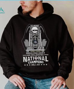 Uconn Huskies NCAA Men’s Basketball National Champions April 3 2023 shirt
