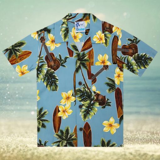 Ukulele Palms Multicolor Unique Design Hawaiian Shirt Dhc1806814