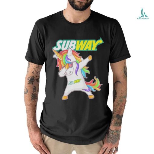 Unicorn Dabbing Subway Shirt