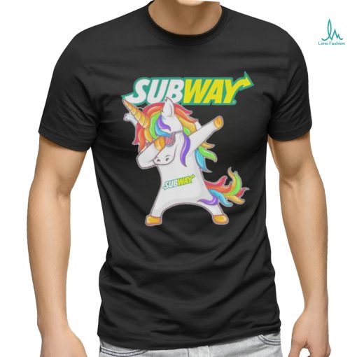 Unicorn Dabbing Subway Shirt