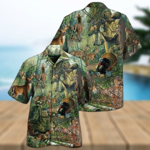 Unisex 3D Hunting The Man The Myth Legenda Hawaiian Shirt For Men, Aloha Hawaiian Shirt Short Sleeve Hawaiian