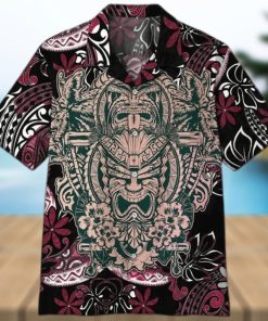 Unisex 3D Polynesian Tiki Hawaiian Shirt For Men