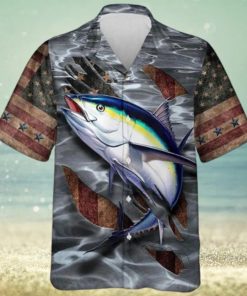 Unisex 3D Tuna Fishing Grey Aloha Hawaiian Shirt Limited Edition, Aloha Hawaiian Shirt Short Sleeve Hawaiian