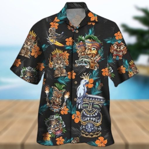 Unisex Aloha Tiki Hawaiian Shirt Summer