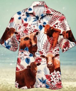 Unisex Beefmaster Cattle Flag Hawaiian Shirts