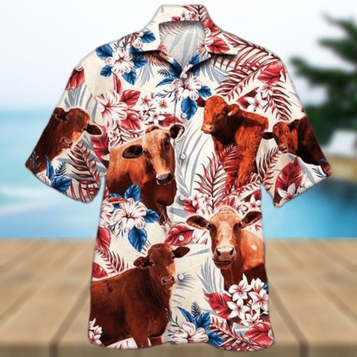 Unisex Beefmaster Cattle Flag Hawaiian Shirts