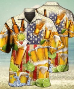 Unisex Beer Independence Day America Hawaiian Shirts