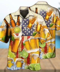 Unisex Beer Independence Day America Hawaiian Shirts