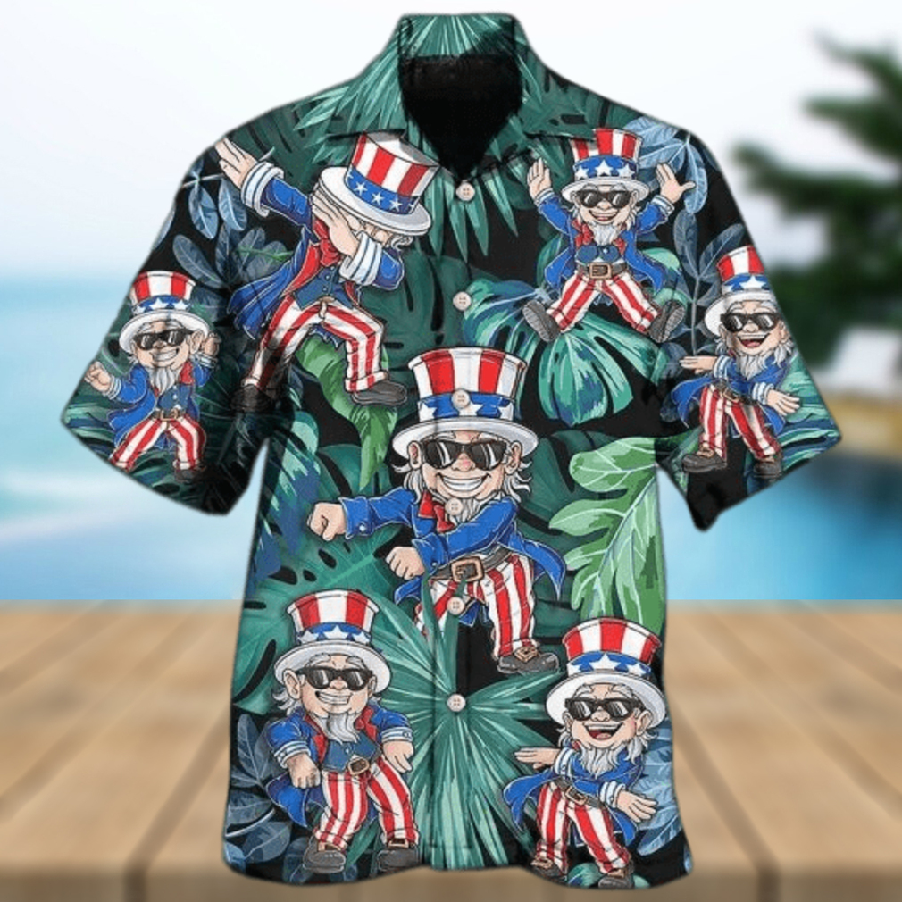 Unisex Happy Dance Independence Day Hawaiian Shirts For Men Unisex Happy Dance Independence Day Hawaiian Shirts For Men