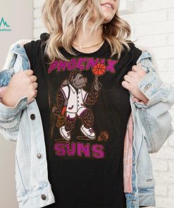 Unisex Homage Orange Phoenix Suns Team Mascot Tri Blend T Shirt