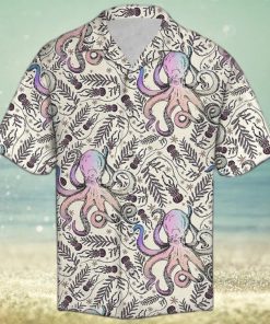 Unisex Octopus Pattern Day Hawaiian Shirt For Men