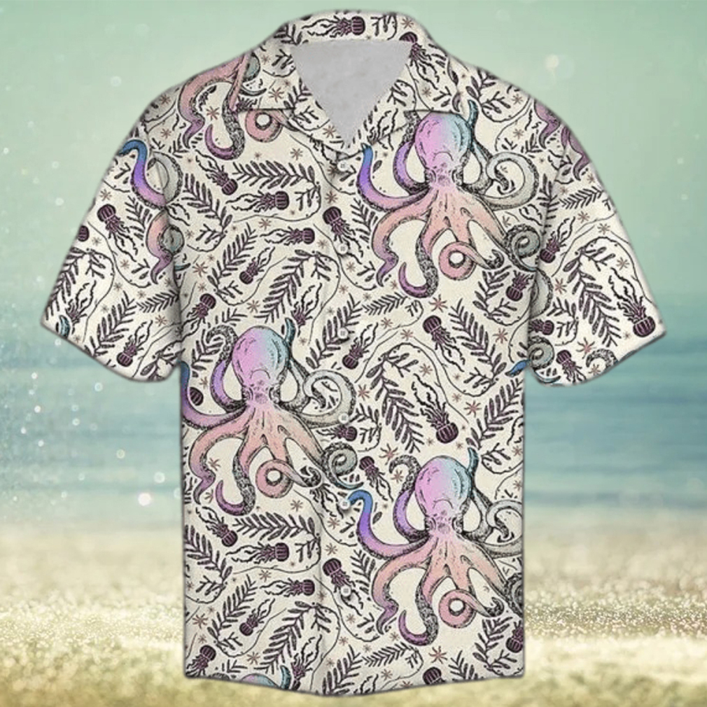 Unisex Octopus Pattern Day Hawaiian Shirt For Men Unisex Octopus Pattern Day Hawaiian Shirt For Men