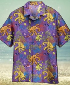 Unisex Octopus Undersea Tropical Hawaiian Shirt For Men