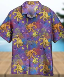 Unisex Octopus Undersea Tropical Hawaiian Shirt For Men