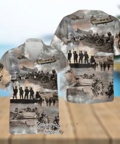 United States Army Collage Hawaiian Shirt