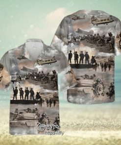 United States Army Collage Hawaiian Shirt