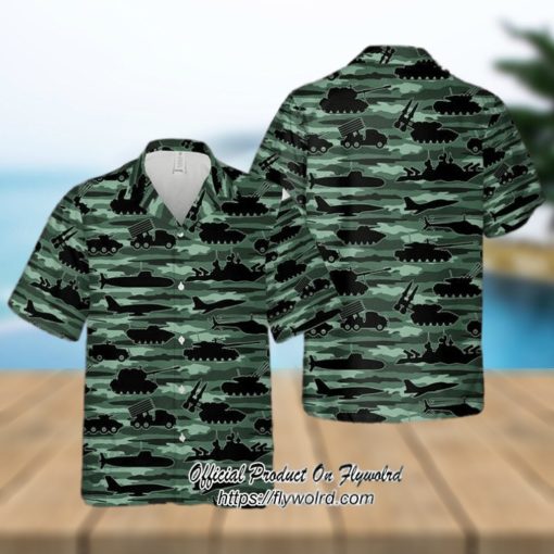 United States Army Equipment Hawaiian Shirt