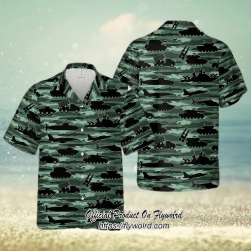 United States Army Equipment Hawaiian Shirt