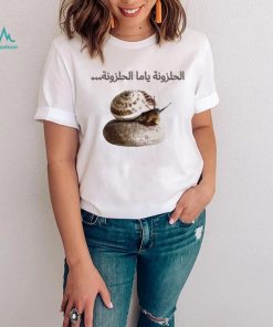 Very funny snail sticker just for you shirt