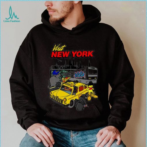 Visit New York cartoon art shirt