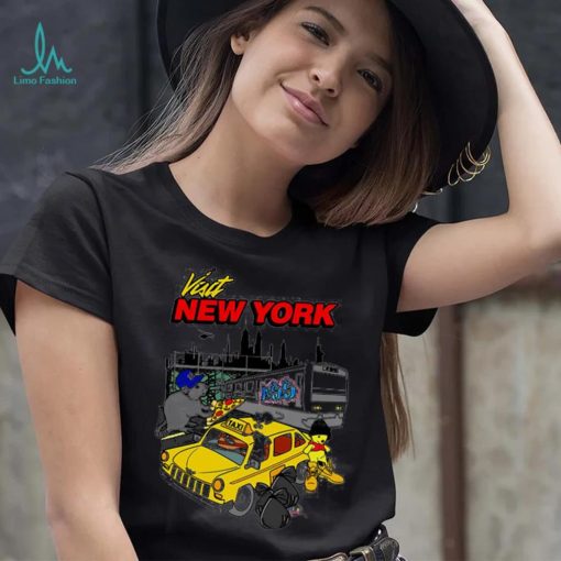 Visit New York cartoon art shirt