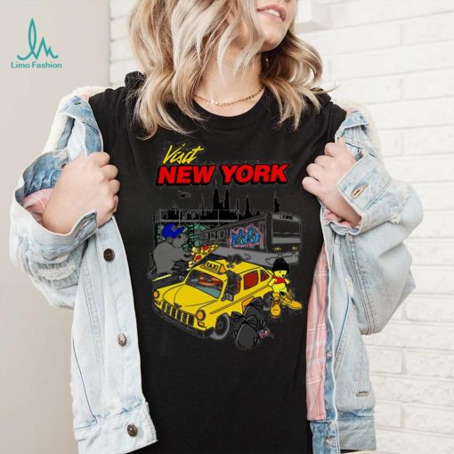 Visit New York cartoon art shirt