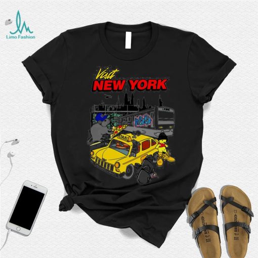 Visit New York cartoon art shirt