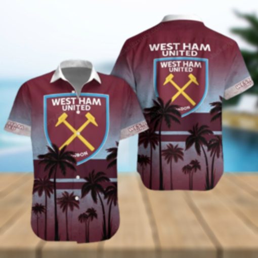 West Ham United FC Summer Beach Shirt and Shorts Full Over Print