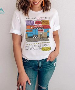 What If We Kissed At The Myrtle Avenue Broadway Ave Station Checkers 2023 T Shirt