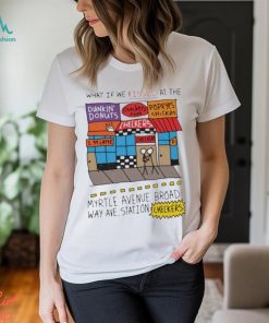 What If We Kissed At The Myrtle Avenue Broadway Ave Station Checkers T Shirt