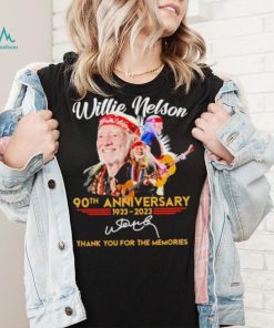 Willie Nelson 90Th Anniversary 1933 2023 thank you for the memories signature shirt