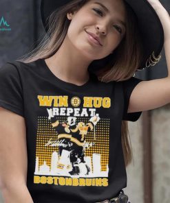 Win Huf Repeat Boston Bruins City Skyline Signatures Shirt